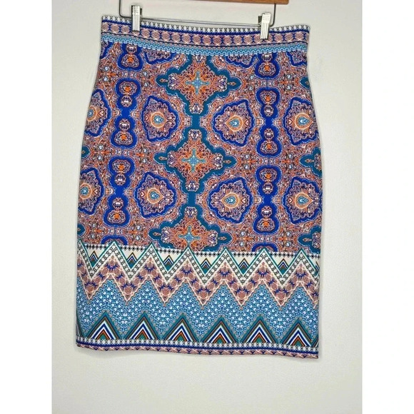 Antonio Melani Bright Printed Skirt SIZE 10 - Picture 1 of 4